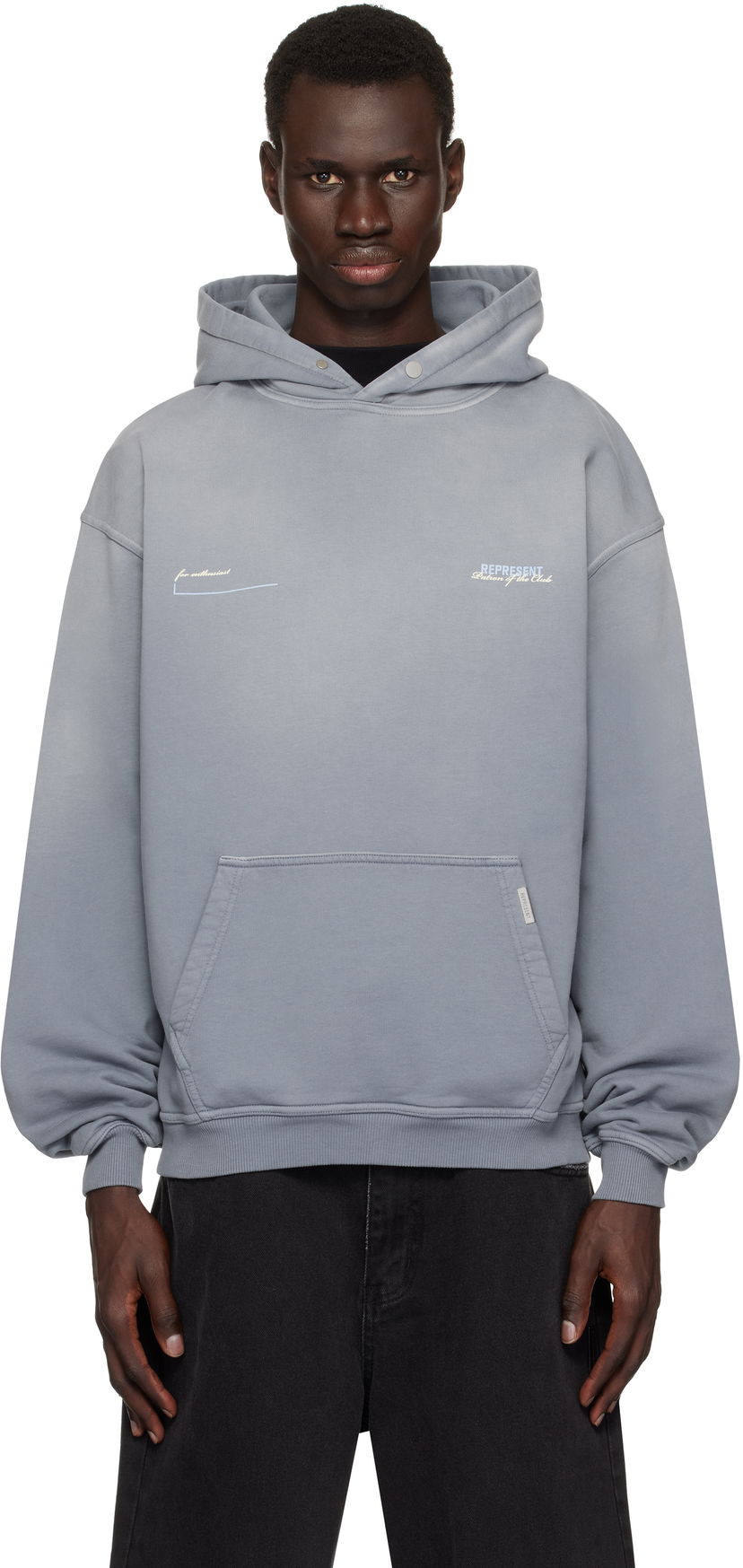 Sweatshirt Represent Clo Represent 'Patron Of The Club' Hoodie Grå | MLM4270
