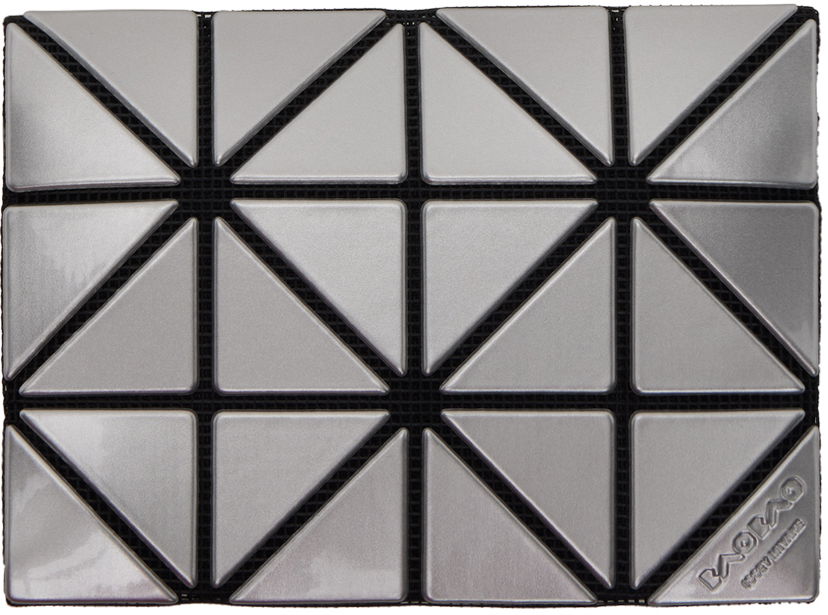 Plånbok BAO BAO ISSEY MIYAKE Geometric Pattern Card Case Wallet Metallisk | BB46AG711