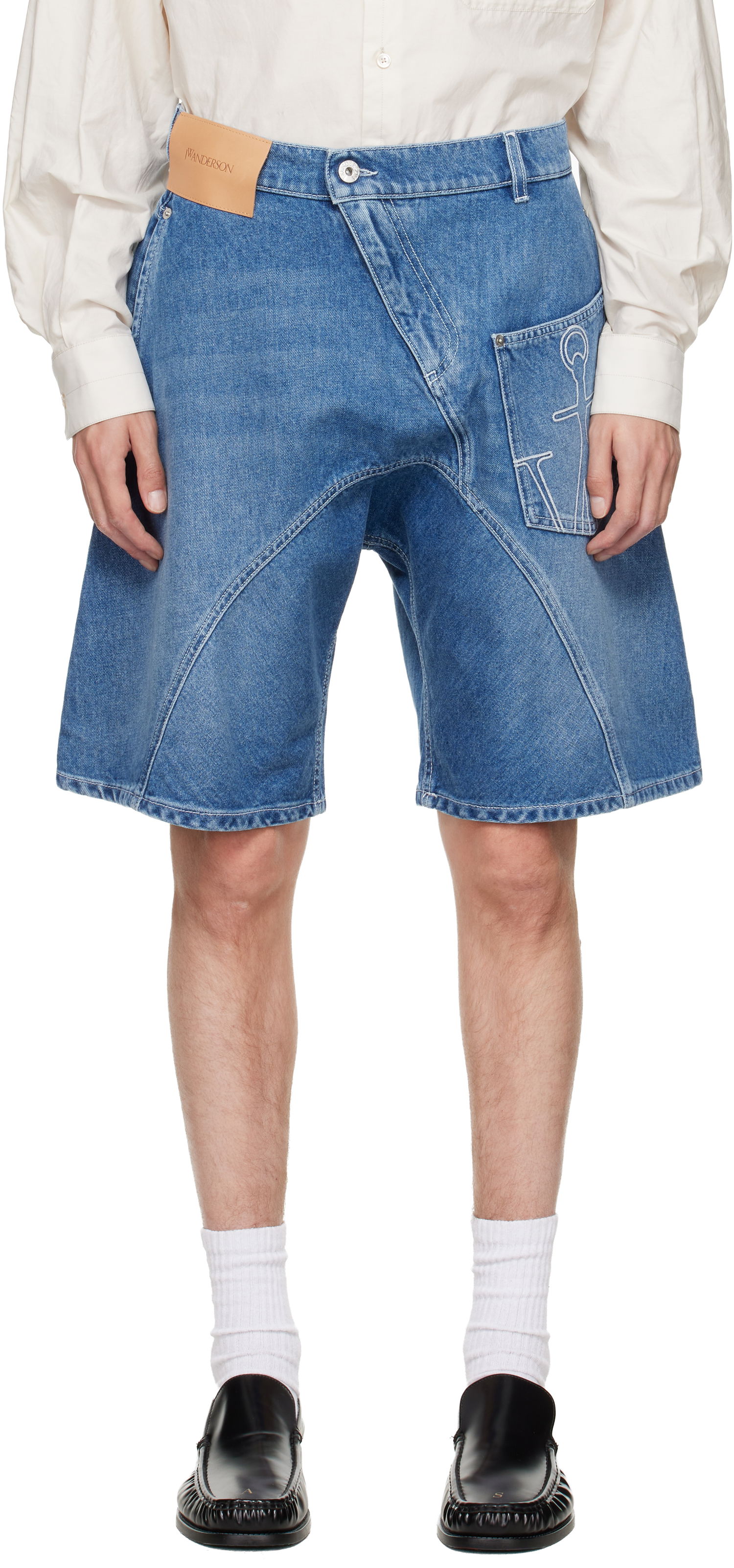 Shorts JW Anderson JW Anderson Twisted Workwear Denim Shorts Blå | DT0123-PG1735, 0