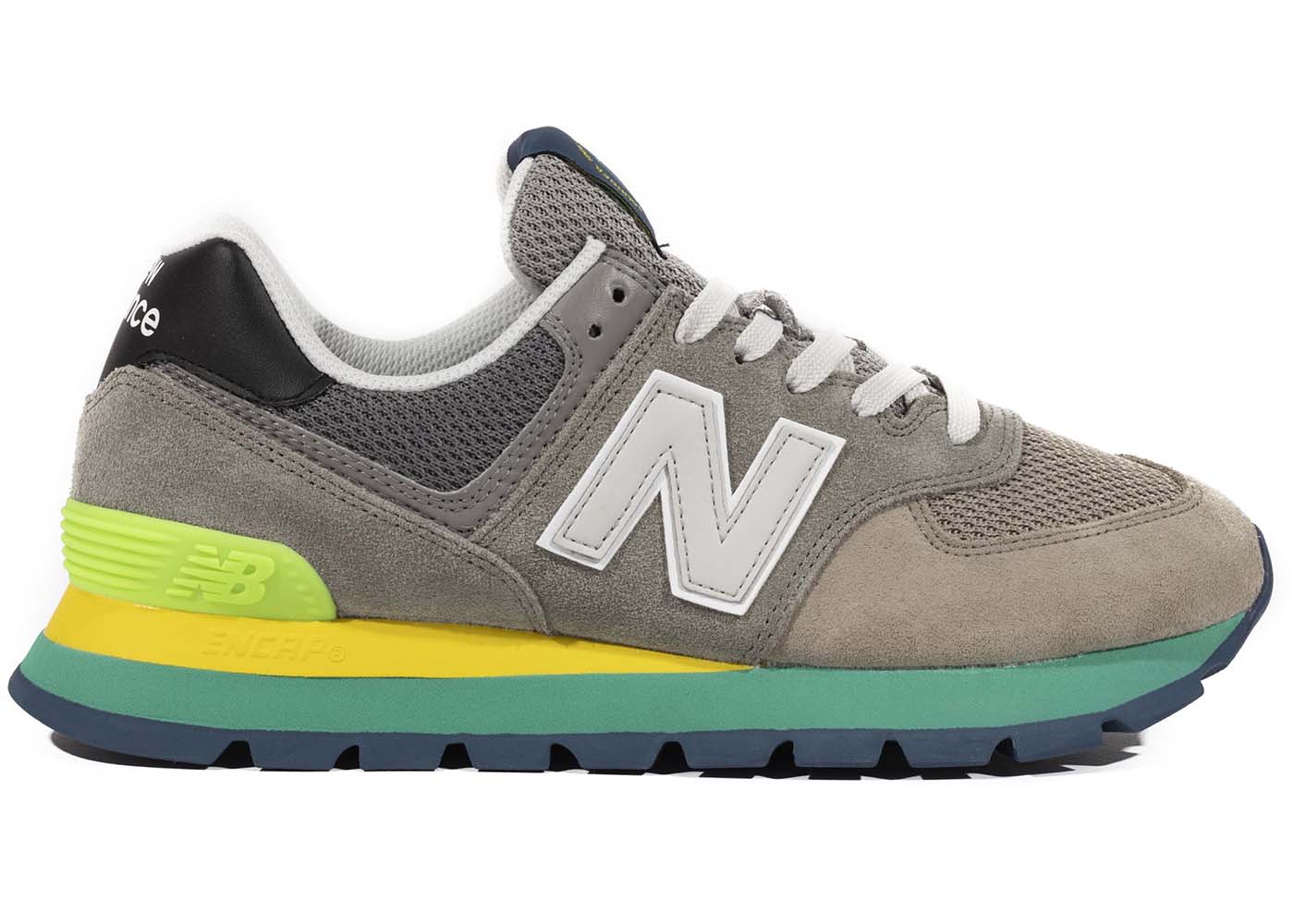 Sneakers och skor New Balance 574 Rugged Grey Yellow Emerald Flerfärgad | ML574DSJ, 0