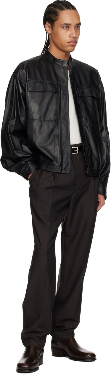 Jacka LEMAIRE Lemaire Soft Boxy Leather Jacket Svart | OW1136 LL0094, 3