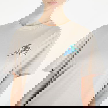 T-shirt Queens Dej Mi Radši Kytku V Květináči T-Shirt Beige | QNS_036, 1