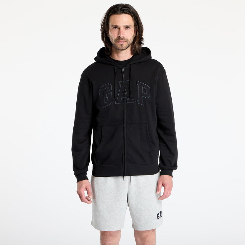 Sweatshirt GAP Logo Hoodie Svart | 868454-11