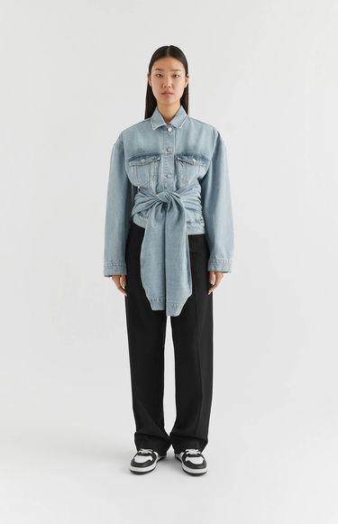 Jacka AXEL ARIGATO Hydra Tie-Front Jacket Blå | A2164001, 4