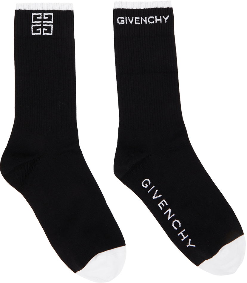 Strumpor Givenchy Givenchy 4G Socks Svart | BMB02A4037