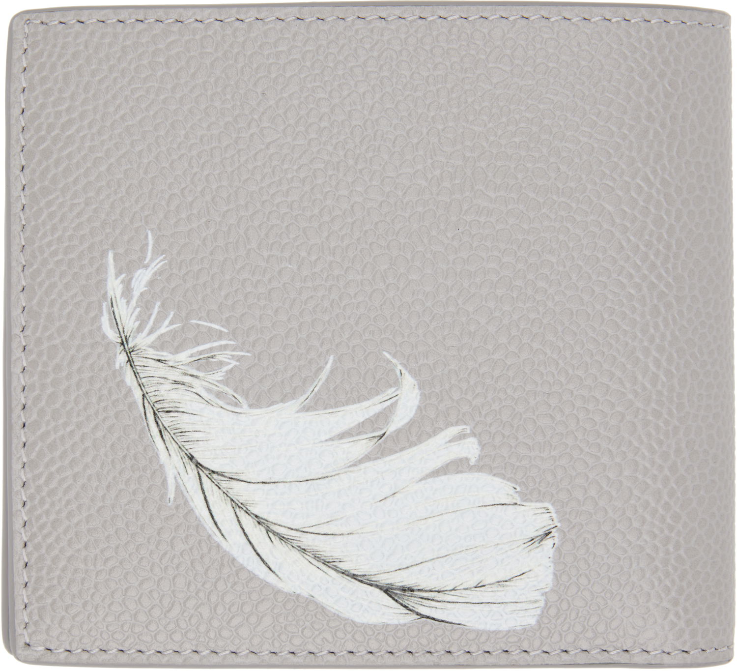 Plånbok Thom Browne Thom Browne Billfold Wallet with Feather Print Grå | MAW023A-E1353, 1