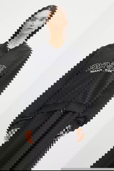 Sweatshirt Martine Rose Martine Rose Shrunken Zip Up Crew Sweatshirt Svart | 670JS01002CW, 0