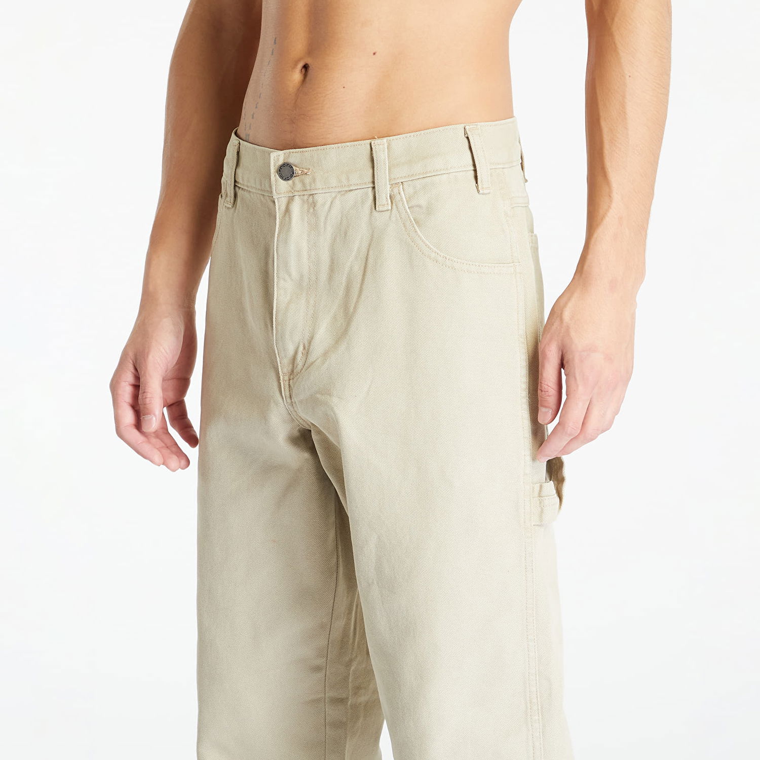 Byxor Dickies Duck Canvas Carpenter Trousers Stone Washed Desert Sand Beige | DK0A4XIFF021, 1