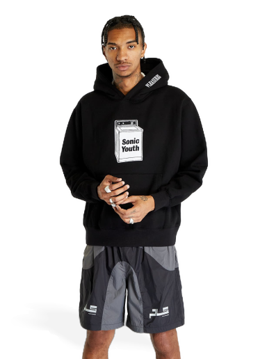 Sweatshirt Pleasures x Sonic Youth Washing Machine Svart | P23SY003 BLACK