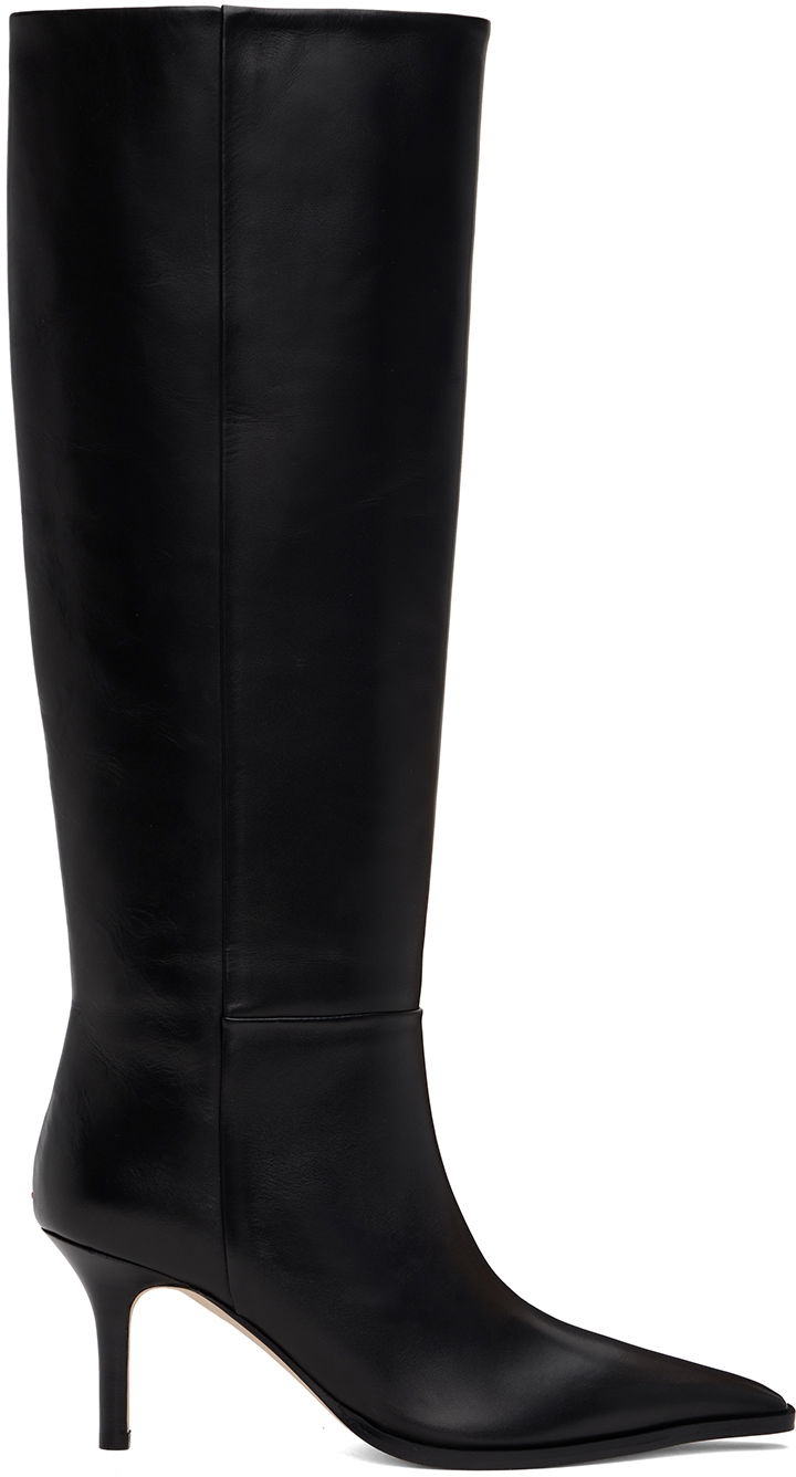 Kläder Aeyde Aeyde Tula Leather Tall Boots Svart | A11-KB-TULP75ST95-FW24-800-001