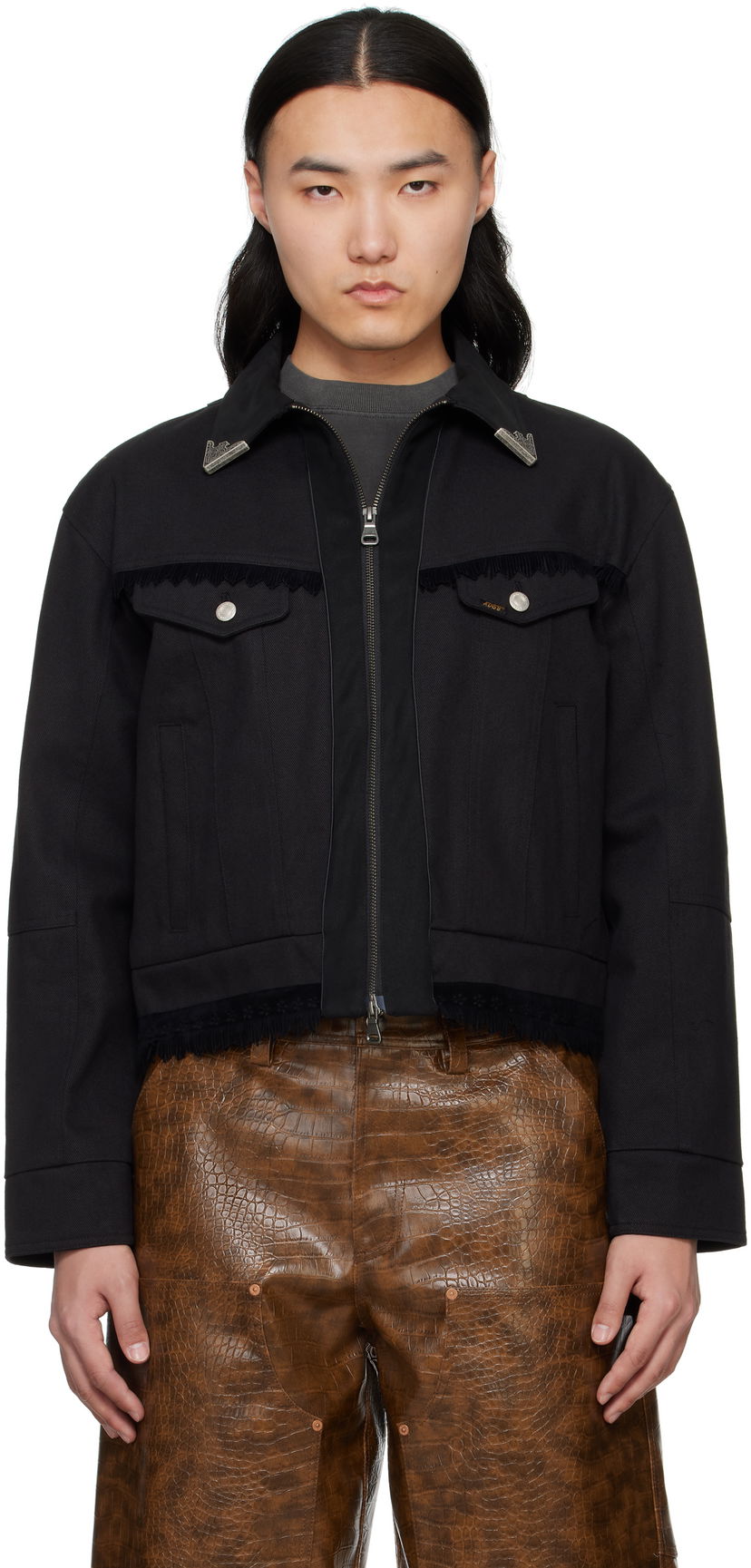 Jacka Andersson Bell Andersson Bell Cowboy Zip-Up Jacket Svart | awa680m