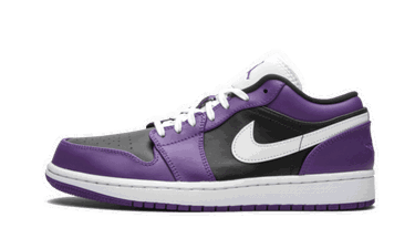 Sneakers och skor Jordan Air Jordan 1 Low ''Black Court Purple'' GS Purpur | 553560-501, 0