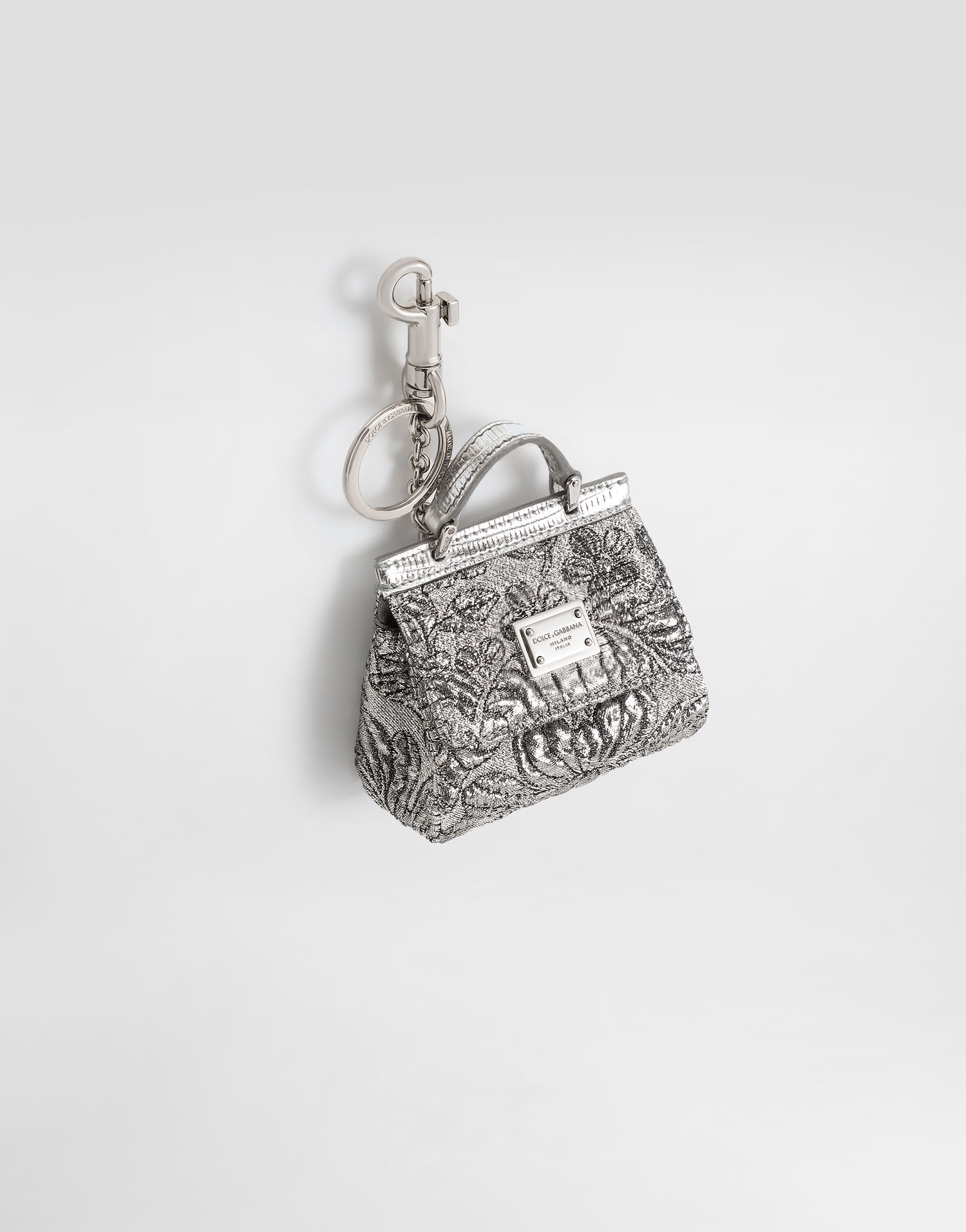 Nyckelringar Dolce & Gabbana Brocade Airpods Case Keychain Onesize Metallisk | BI3260AR81780998, 1