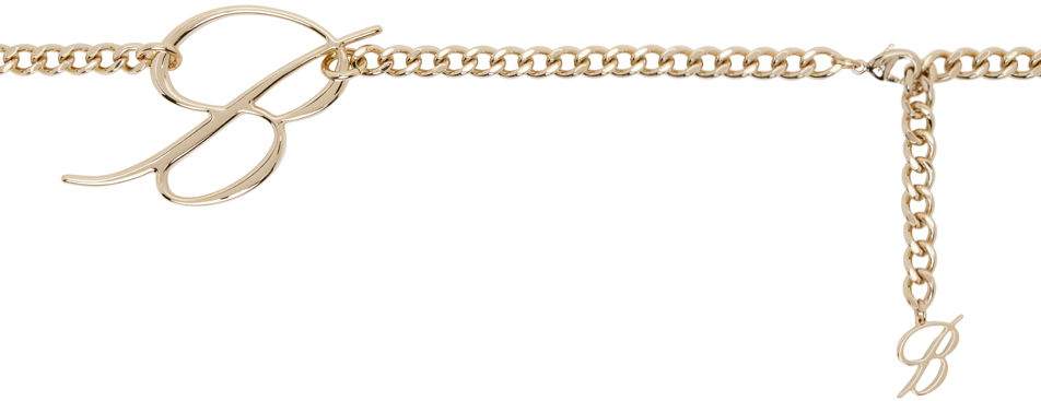 Bälten Blumarine Blumarine 'B' Monogram Chain Belt Metallisk | A422W299A, 0