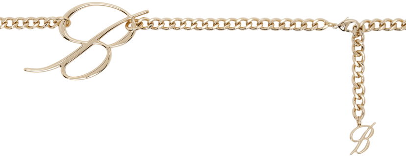 Bälten Blumarine Blumarine 'B' Monogram Chain Belt Metallisk | A422W299A
