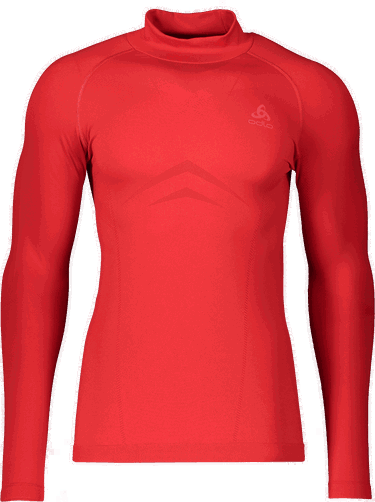 T-shirt Odlo Odlo Performance Fundamentals Light Turtle Neck Long Sleeve Underwear Shirt Röd | 197452-36100, 0