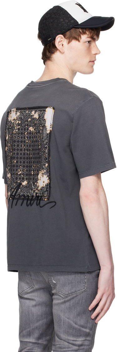 T-shirt AMIRI AMIRI Bleach Bandana Patch T-Shirt Grå | AMJYTE1197, 2