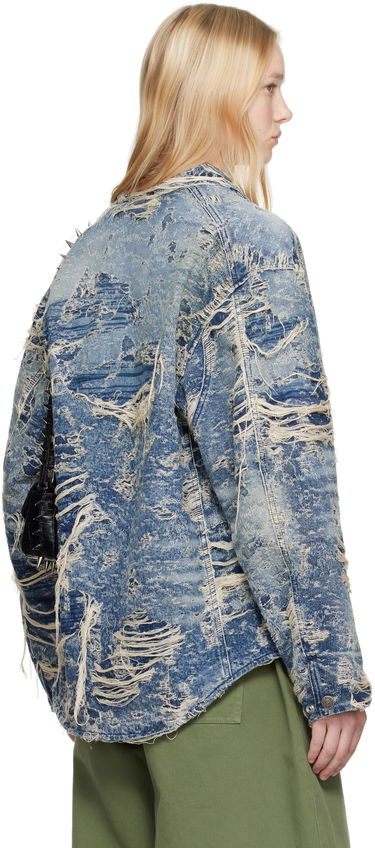 Jacka Diesel Distressed Denim Jacket Blå | A19104 09M04, 2