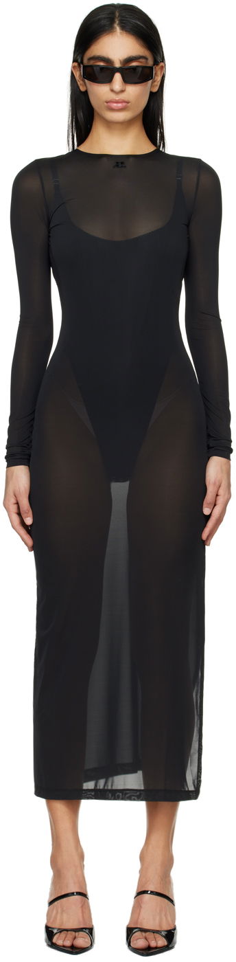 Klä Courrèges Courrèges Women's Maxi Dress Svart | 124JRO376JS0088