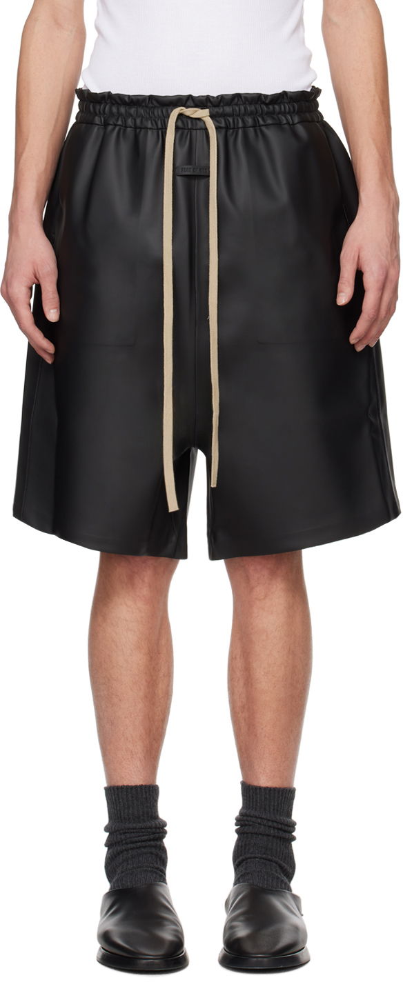 Shorts Fear of God Black Relaxed Shorts Svart | FG840-3413RUB