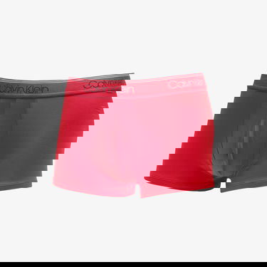 Boxare CALVIN KLEIN Microfiber Stretch Wicking Technology Low Rise Trunk 3-Pack Black/ Convoy/ Red Gala Flerfärgad | NB2569A 8Z8, 4