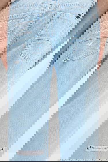 Byxor AAPE by A Bathing Ape AAPE Main Woven Corduroy Pants Blå | AAPPTMB635XXN, 3