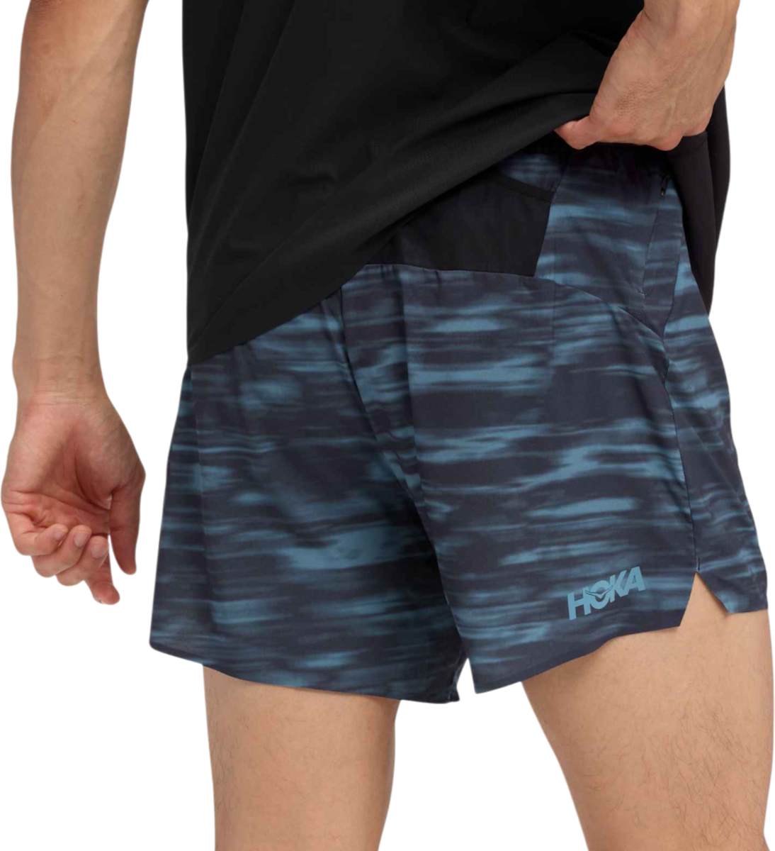 Shorts Hoka One One Hoka Glide 5" Shorts with Brief Blå | 1176971p-bblr, 1