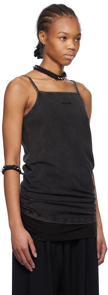 Linne We11done We11done Layered Sleeveless Tank Top Svart | WD-TT0-25-703-W-BK, 1
