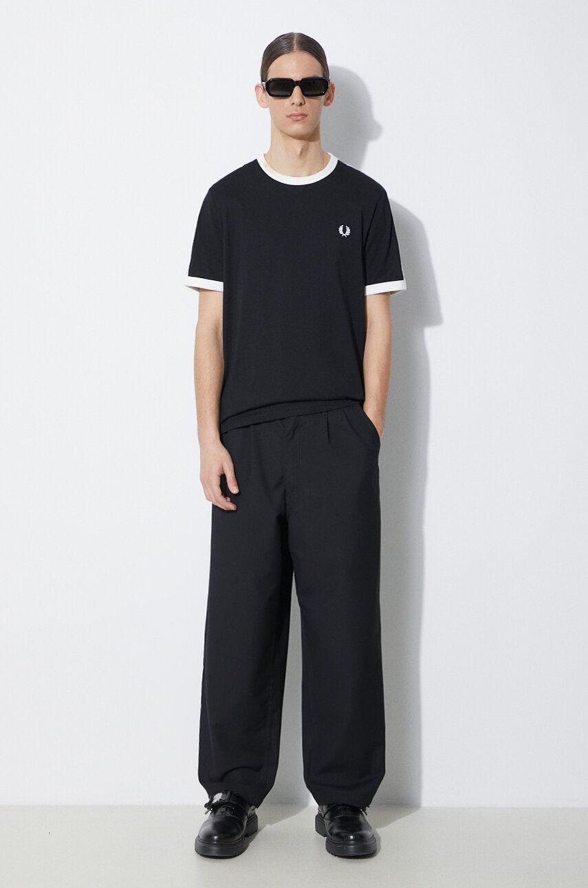 Byxor Vans Pleat Front LX Trousers Svart | VN000GVYBLK1, 1
