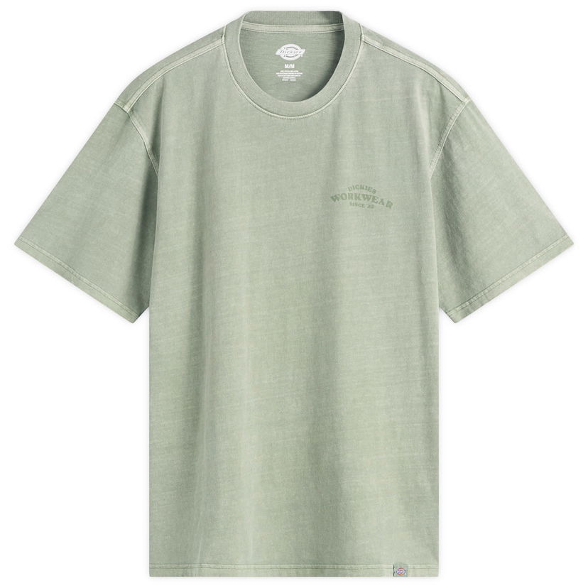 T-shirt Dickies Christiana Garment Dyed T-Shirt, Size Large Grön | DK0A87QHL191