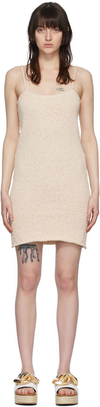 Klä JW Anderson Cotton Mini Dress Beige | KW0647-YN0197