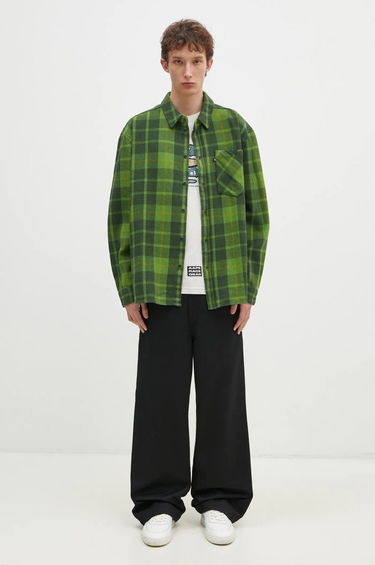 Skjorta WOOD WOOD Wood Wood Day Heavy Flannel Shirt Relaxed Fit Grön | 10325302.5167, 3