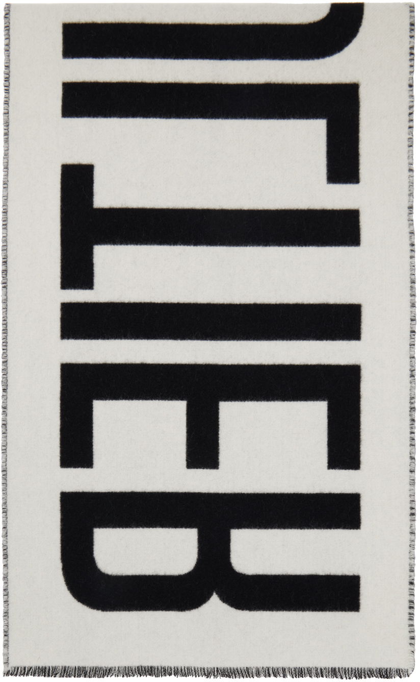 Halsduk Jean Paul Gaultier Gaultier 'The Jean Paul Gaultier' Logo Scarf Svart | 24/30-U-EC035P-C549-0001, 1