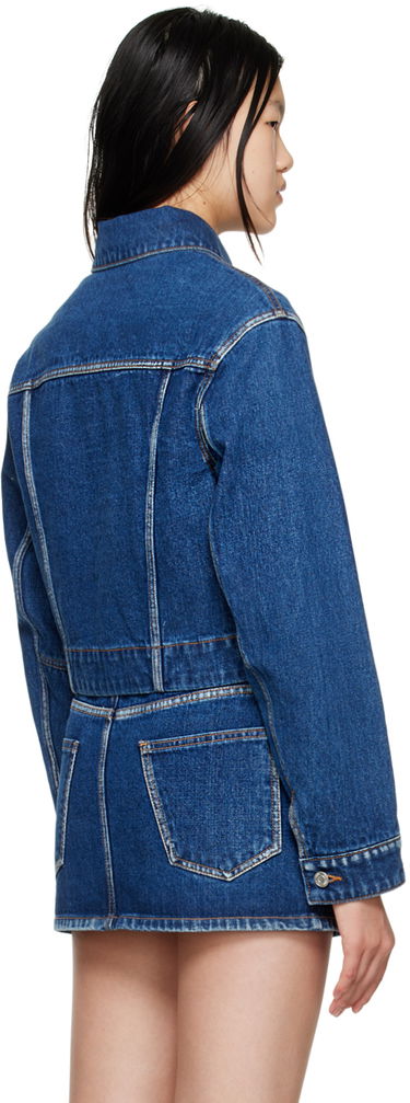 Jacka We11done We11done V-Line Denim Jacket Blå | WD-DJ3-22-330-W-BL, 2