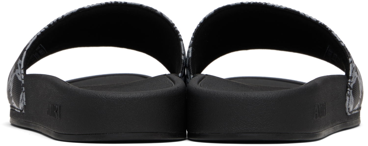 Sneakers och skor AMIRI MA Quad Canvas Slides Svart | AMFOSL1006, 1