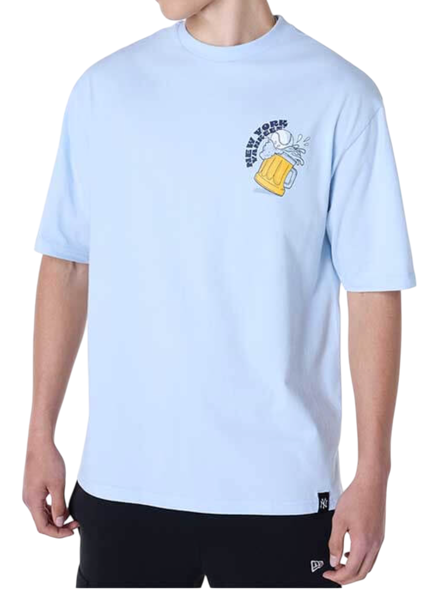 T-shirt New Era New Era MLB New York Yankees Food Graphic Oversized T-Shirt Blå | 60596211-60596211