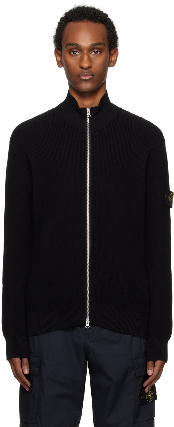 Sweater Stone Island Patch Sweater Svart | 8015526D8