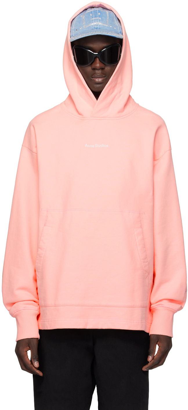 Sweatshirt Acne Studios Printed Hoodie Rosa | BI0198-, 0