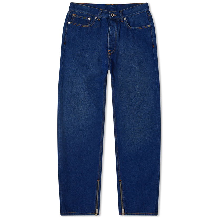 Jeans Off-White Skate Relaxed Fit Jeans Mörkblå | OMYA177C99DEN0034400