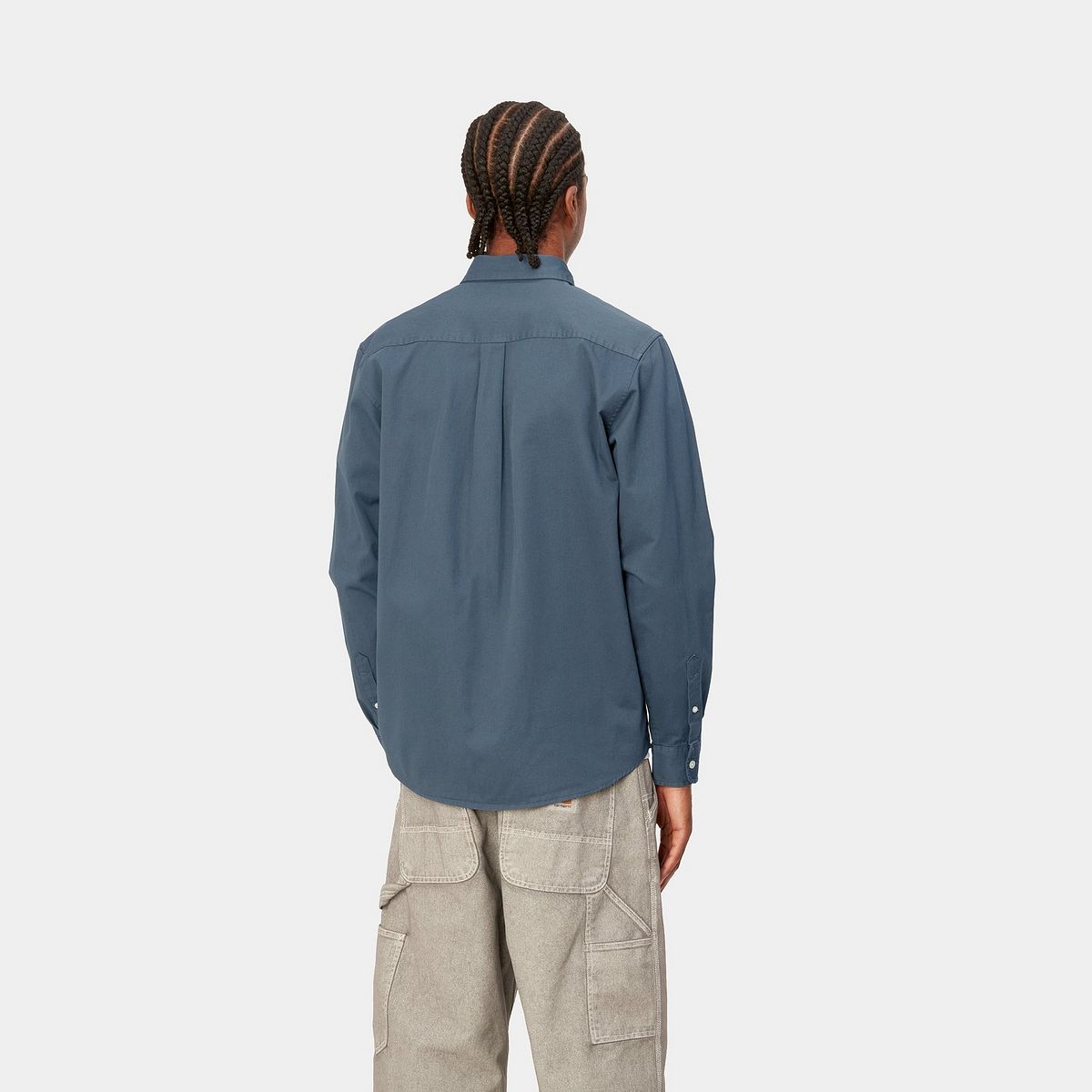Skjorta Carhartt WIP L/S Madison Shirt "Ore / Wax" Mörkblå | I023339_1RE_XX, 1