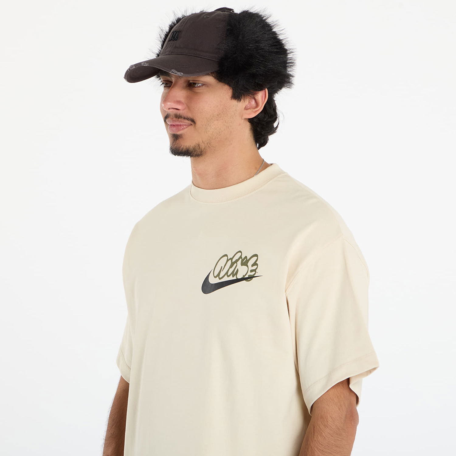T-shirt Nike Graphic T-shirt Solo Swoosh Beige | IH4294-229, 1