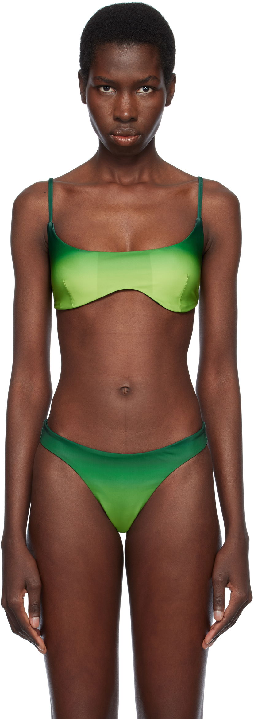 Badkläder Casablanca Casablanca Gradient Bikini Top Grön | WS25-SWM-058-02