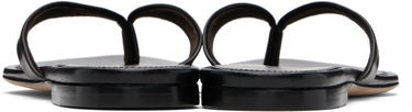 Sneakers och skor The Row Sacha Leather Flip-Flops Svart | F1697-SN65, 1