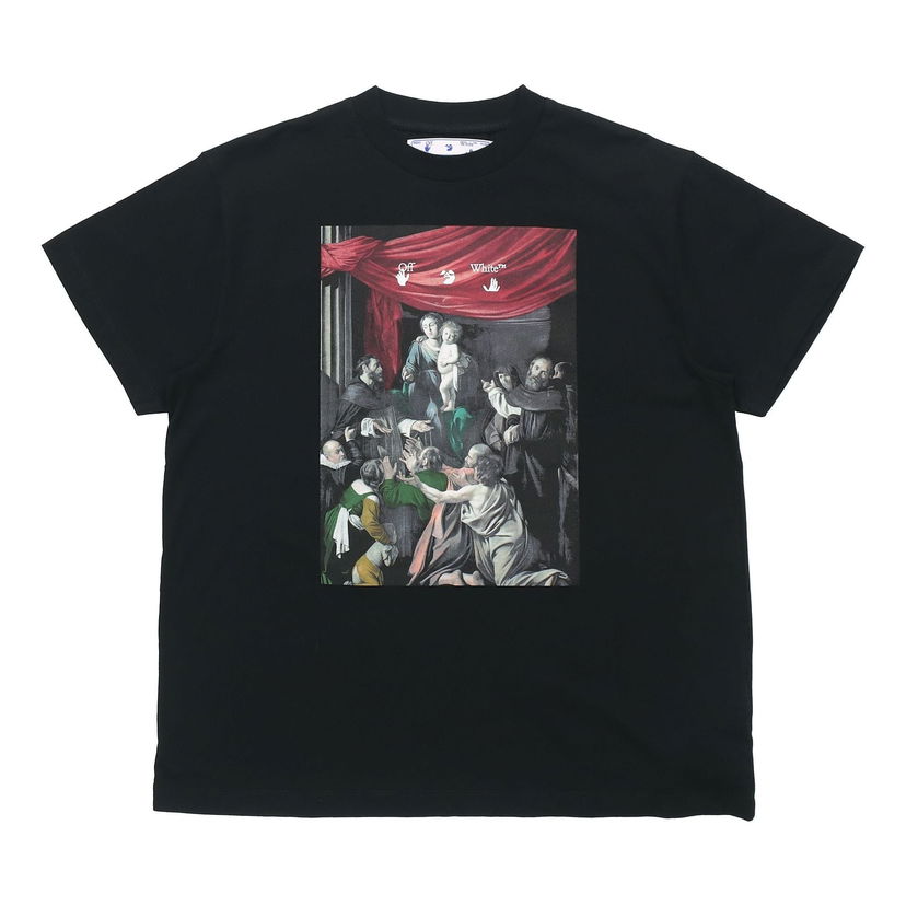 T-shirt Off-White Off-White Caravaggio Painting Loose Fit T-Shirt Svart | OMAA038E20JER0051010