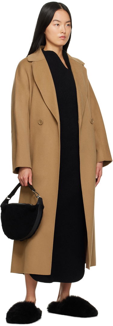 Kläder Yves Salomon Yves Salomon Toscana Fur Slippers Svart | 24W23WAA342XXTOSX, 4