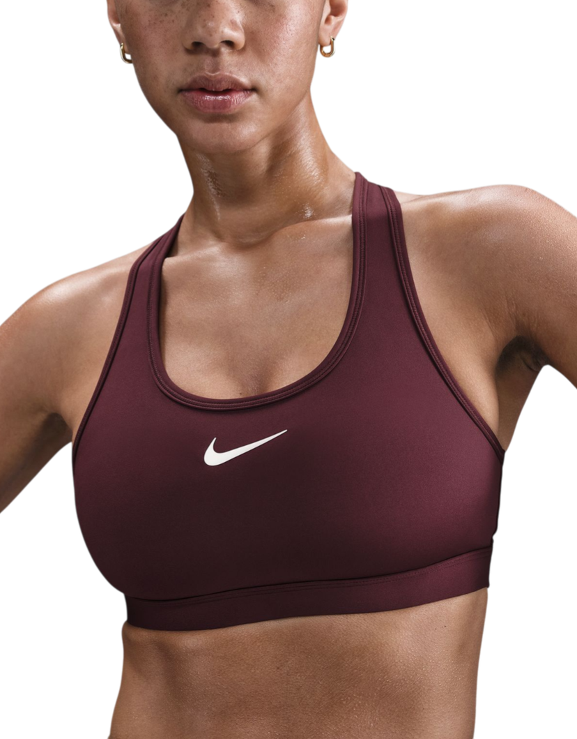 Behå Nike Nike Swoosh Medium Support Sports Bra Bourgogne | dx6821-652
