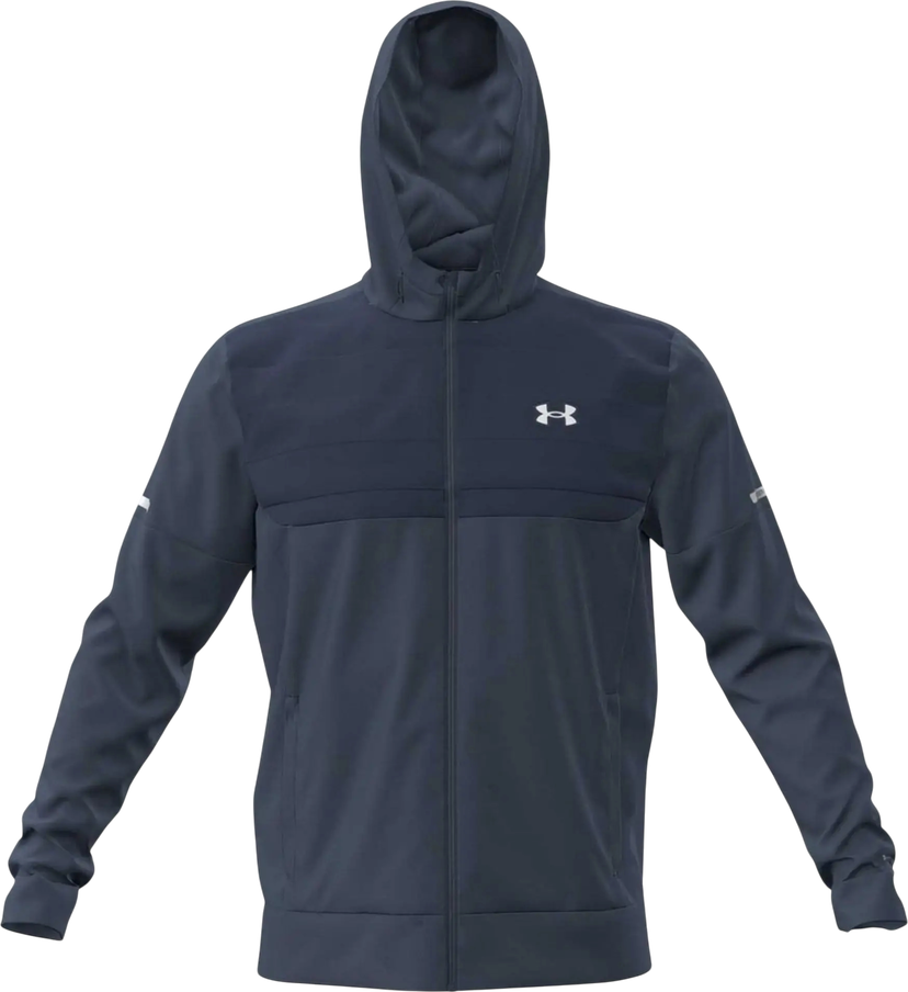 Sweatshirt Under Armour Armour Fleece Hooded Full-Zip Track Jacket Mörkblå | 6005617-044