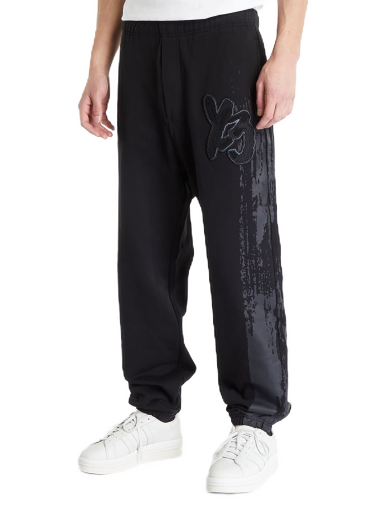 Cargo byxor Y-3 Graphic Logo French Terry Pants Svart | H44805