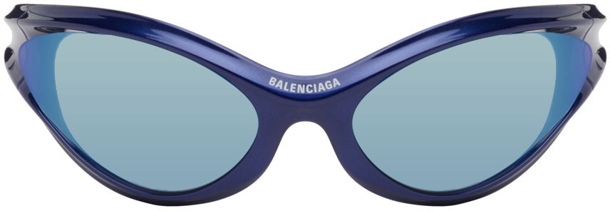 Solglasögon Balenciaga Dynamo Round Sunglasses Blå | BB0317S-004, 0