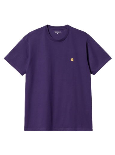 T-shirt Carhartt WIP S/S Chase T-Shirt "Tyrian / Gold" Purpur | I026391_1YV_XX